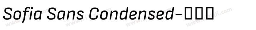 Sofia Sans Condensed字体转换